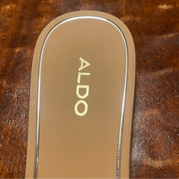 ALDO Coredith Slide Sandal Rhinestone embellished. G-L-A-M Size 7-1/2 - Picture 3 of 6